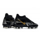 Nike Phantom Gt2 Élite Df Fg Noir Gris Foncé Métallique Or Métallique