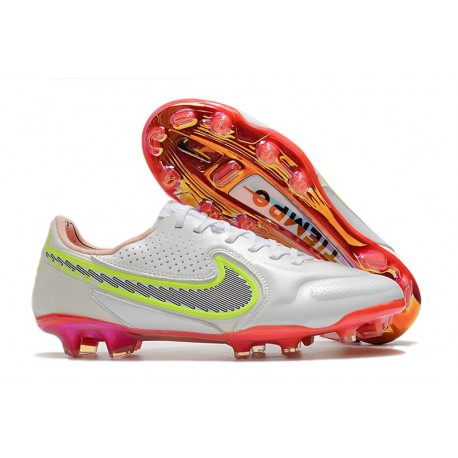 Nike Tiempo Legend 9 Élite FG Blanc Noir Carmin Rose Explosion