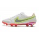Nike Tiempo Legend 9 Élite FG Blanc Noir Carmin Rose Explosion