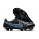 Chaussures de football Nike Tiempo Legend 9 Élite FG Noir Gris Acier