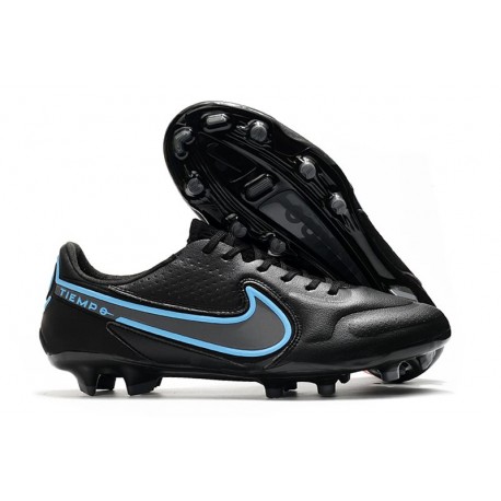 Chaussures de football Nike Tiempo Legend 9 Élite FG Noir Gris Acier