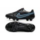 Chaussures de football Nike Tiempo Legend 9 Élite FG Noir Gris Acier