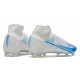 Nike Mercurial Superfly 8 Elite DF FG Blanc Bleu