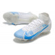 Nike Mercurial Superfly 8 Elite DF FG Blanc Bleu